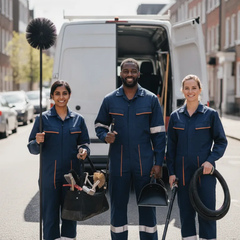 Schoorsteenveger team in Spijkenisse